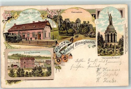 Himmighausen 1900 Bahnhof Externsteine Hermanns Denkmal Teutoburger Wald