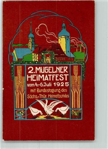 04769 O7263 Mügeln b Oschatz - 2. Heimatfest Juli 1925 Gänse