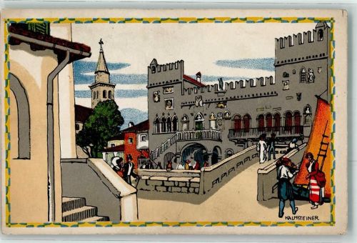 Koper sign Kalmsteiner Landhaus A 12 Capodistria Österreichische Adria Ausstellung 1913 Wien