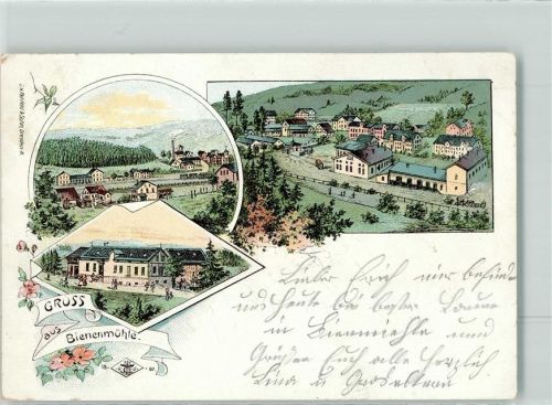 09623 O9213 Rechenberg-Bienenmühle 1899 Lithographie