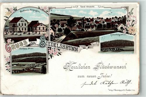 Siedelsbrunn 1898 Gasthaus Zum Morgenstern Kottenberg Hardtberg