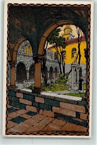 Trogir sign Kalmsteiner Klostergang A 9 Österreichische Adria Ausstellung 1913 Wien