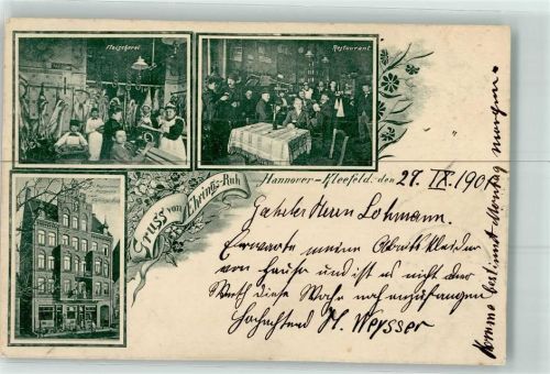Kleefeld 1901 Gasthaus Metzgerei Ehrings-Ruh