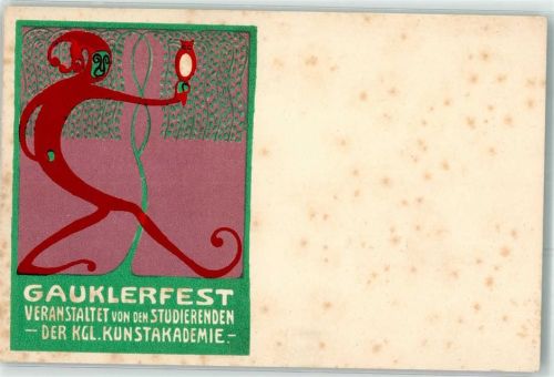 Dresden Gauklerfest Eule Studierende der kgl. Kunstakademie Ort handschriftlich