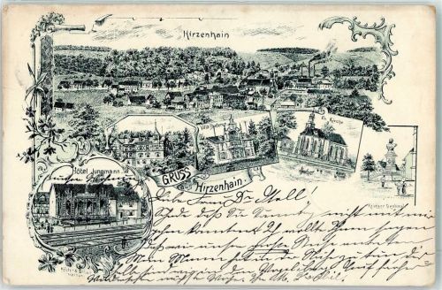 Hirzenhain 1905 Hotel Jungmann Villa Bruderus Ev. Kirche Kriegerdenkmal