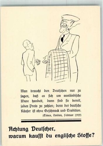 Deutscher Engländer Ausländische Waren Times