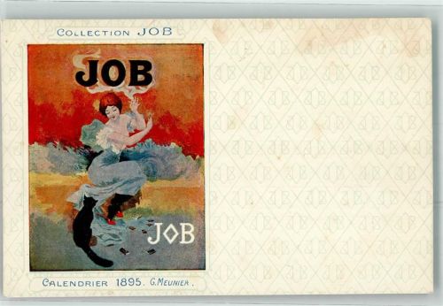 Calendrier 1895 Meunier G. Erotik Katze Collection JOB