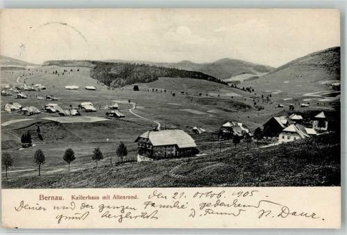 Bernau 1905 Original Autograph Daur, Hermann Kaißerhaus mit Altenrod