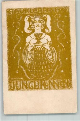 O8000 Dresden Gauklerfest Jungbrunnen sign Baranowsky Kunstgeschichte Dresden Gebrauchsspuren