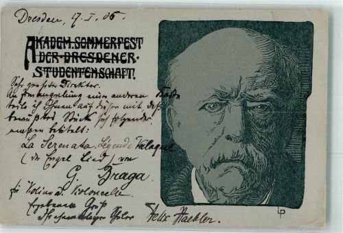 Dresden 1906 Akadem. Sommerfest Studentenschaft