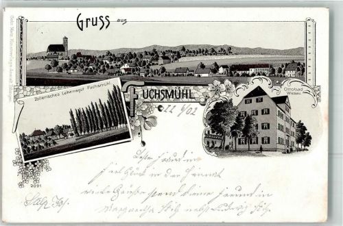 Fuchsmühl 1902 Zollerisches Lehensgut Ottobad Wiesau