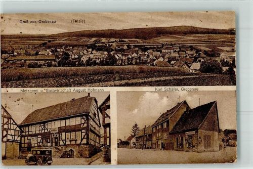 Grebenau Metzgerei Gasthaus August Hofmann Oldtimer Geschäft Karl Schäfer