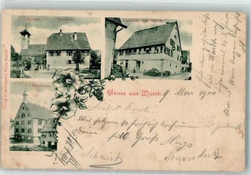 Wart Schulhaus Kirche Pfarrhaus Gasthaus Zum Hirsch