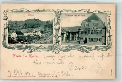 Wyhlen 1900 Kloster Gasthaus Zum Ochsen