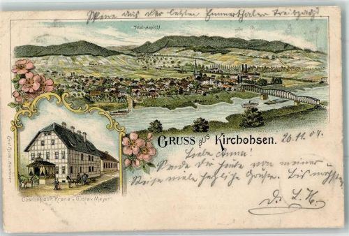 Kirchohsen 1904 Gasthaus Zur Krone Gustav Meyer