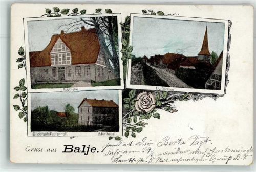 21730 W2161 Balje , Kr Stade - Apotheke Gasthaus Dorfstraße