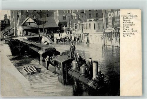 Harrisburg 1907 Eisenbahn Hochwasser 1907