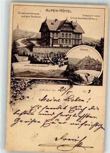 Schöckl 1893 Alpen Hotel Stubenberghaus