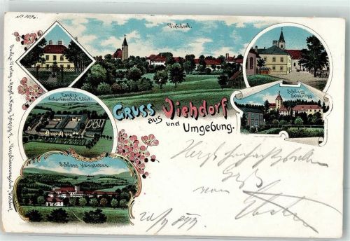Viehdorf 1899 Schloss Hainstetten Seisenegg landes-Ackerbuschule