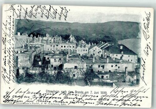 Ottensheim 1899 Nach dem Brand 1899