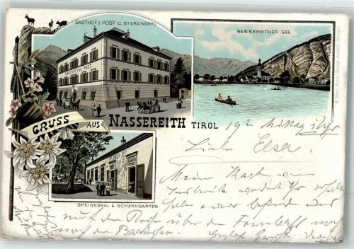 Nassereith 1897 Gasthaus zur Post Nassereither See