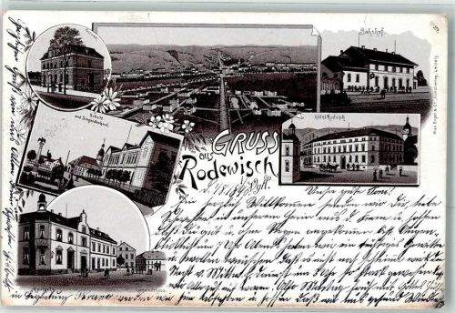Rodewisch 1896 Vorläufer Postamt Schule Siegesdenkmal Apotheke Bahnhof Hotel Rudolph