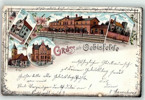 Oebisfelde 1900 Postamt Bahnhof Ratskeller Die Burg