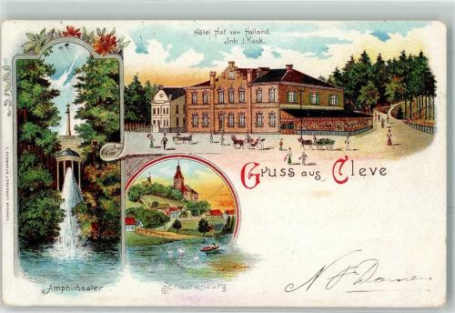 Cleve Hotel Hof von Holland J. Kock Amphitheater Schwanenburg
