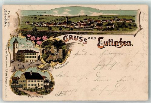 Euskirchen Rathaus und Schulhaus Pfarrhaus Ruine Staufenberg