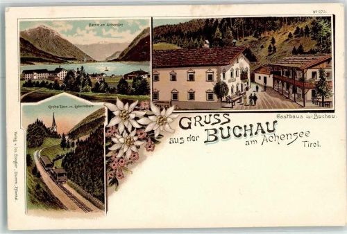 Pertisau Gasthaus zur Buchau Zahnradbahn Kirche