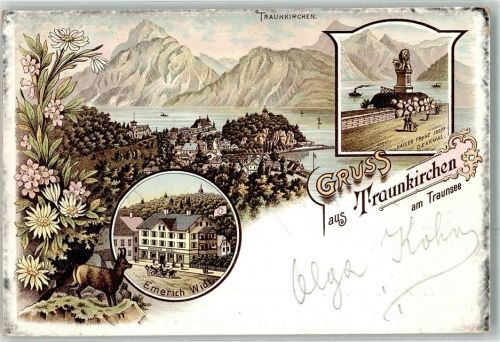 Traunstein Kaiser Franz Josef Denkmal Gasthaus Widl