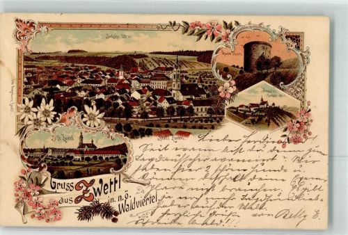 3910 Zwettl-Niederösterreich Lithographie Stift