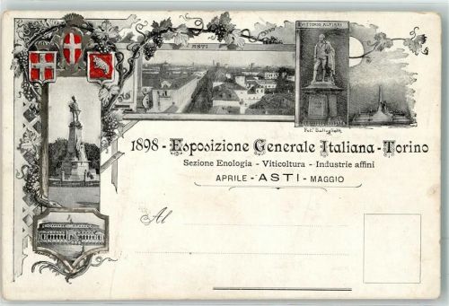 14100 Asti 1898 - Ausstellung 1898 Denkmal