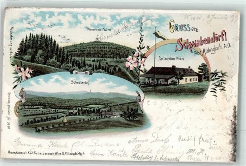 Altlengbach 1899 Wiener Warte Gasthaus Wedra Schwabendörl