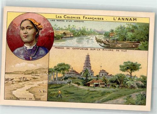 Hue Pagode Tracht l´Annam Frönzösische Kolonien