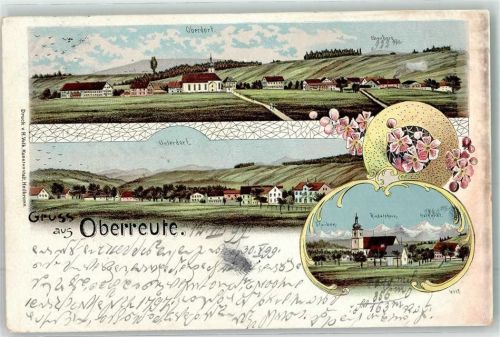 Oberreute 1899 Unter- und Oberdorf Stoiben Rindelskopf