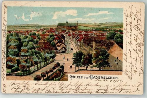 Hadersleben 1902 mit Glimmerauflage