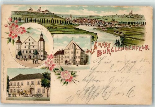 Burglengenfeld 1899 Gasthaus zur Post Pfälzerhof Rathaus