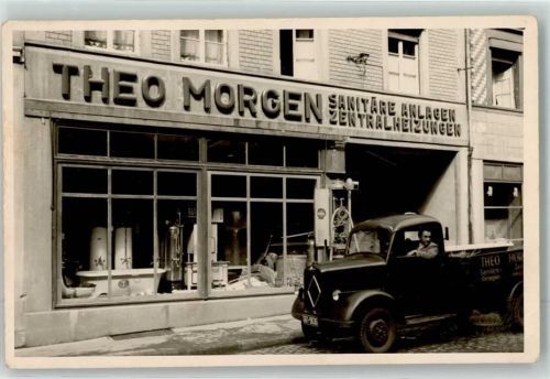 Wittlich Sanitärgeschäft Theo Morgen Kleinlaster Ort handschriftlich
