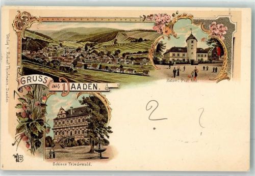 Daaden 1899 Kaiserl. Postamt Schloß Friedewald