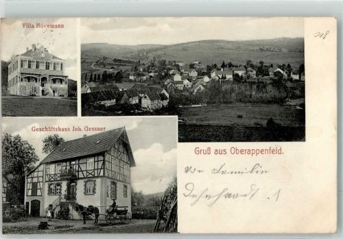 Appenfeld Oberappenfeld Geschäftshaus Gessner Villa Hövemann