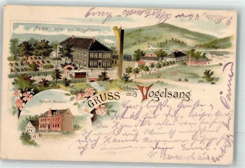 Gevelsberg 1897 Vogelsang Gasthaus am Vogelsang Kaiserl. Postamt