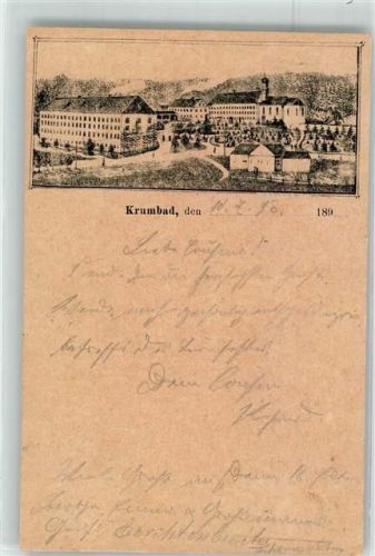 Krumbad 1898 Vorläufer Ortsmitte
