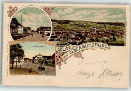 Obergünzburg 1900 Oberer und Unterer Markt