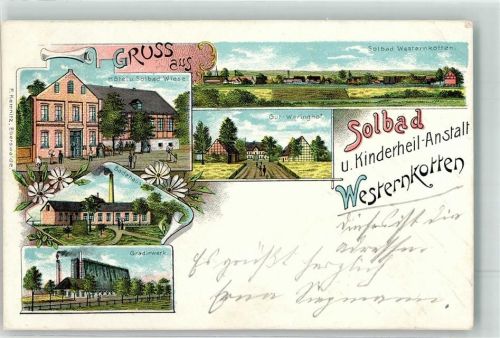 59597 W4782 Bad Westernkotten - Gradirwerk Badehaus Hotel Wiese Gut Weringhof Bahnpost Lipstadt