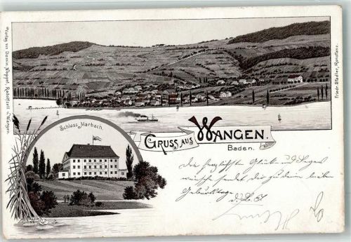 Wangen 1897 Schloß Marbach Bodensee
