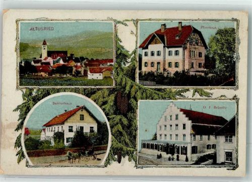 Altusried Dokorhaus Pfarrhaus Gasthaus Brändle Tannenzapfen