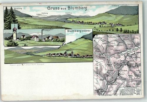 Blumberg Straßenkarte Buchberg Eichberg Hohfirst