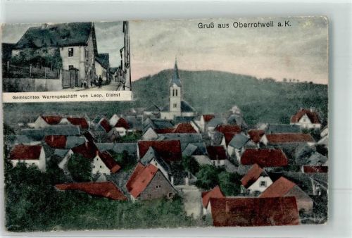 Oberrotweil Gemischtwaren Dienst Bahnpost Riegel-Breisach Zg. 12