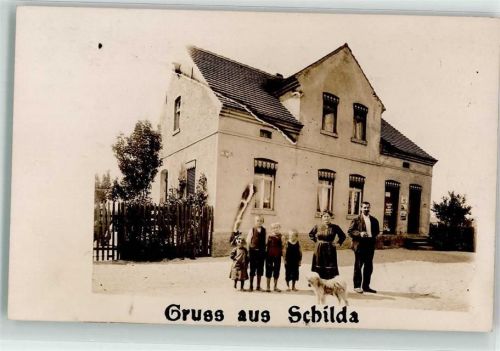 Schilda Geschäft Emailleschild Hund